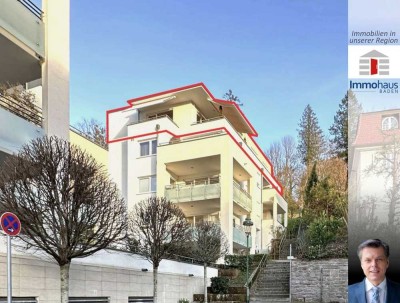 Penthouse mit tollem Panoramablick in ruhiger, sonnenzugewandter Lage - moderne Ausstattung + Klima