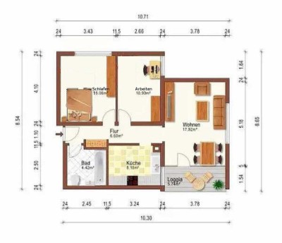 Stilvolle 3-Raum-Wohnung in Dreieich