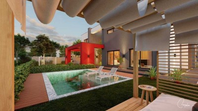 Ein beeindruckendes Haus im Bauhausstil mit Flachdach ! Preis ist mit einen Grundstück berechnet !