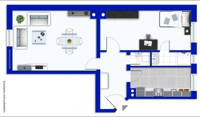 Charmante Zwei-Zimmer-Wohnung in Bornheim.