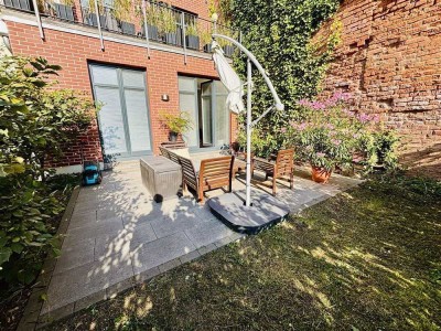 Vermietete 2 Zimmer-Wohnung mit Gartenanteil und TG-Stellpl. in wunderschöner Wohnanlage