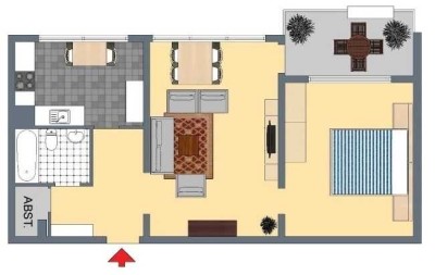 *Renoviert* 2 Zimmer-Wohnung mit Loggia