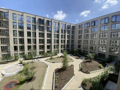Neubau - 1-Zimmer-Wohnung mit Balkon, Einbauküche, Tiefgarage und Rheinblick am Zollhafen Mainz