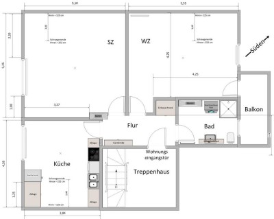78 m², 2,5 Zi, EBK, Balkon, eigener Dachboden, Fahrradschuppen, KfW Haus, modernisiert und renoviert