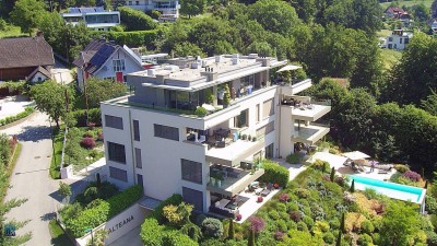 Pörtschach am Wörthersee: EXKLUSIVE 4 Zimmer-Terrassen-WOHNUNG mit SEE- und BERG-Fernblick zur langfristigen MIETE