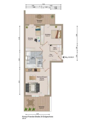 Moderne 3-Zimmer-Erdgeschosswohnung in gepflegter Wohnanlage