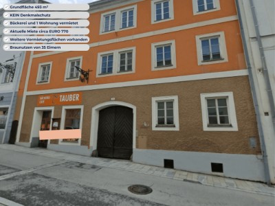 STADTHAUS mit viel POTENZIAL nahe Hauptplatz mit Braunutzung und vermietetem Geschäftslokal und einer Wohnung