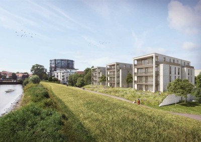 Großzügige 3-Zimmer-Neubauwohnung am Stader Stadthafen zu vermieten!