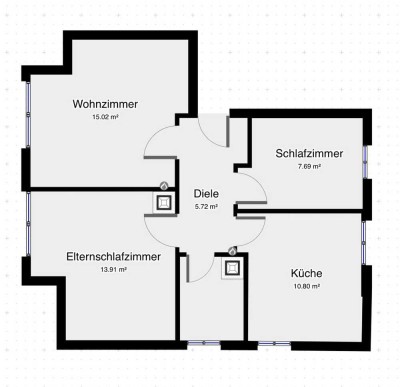 ruhige helle 3-Zimmer DG-Wohnung in Ladenburg