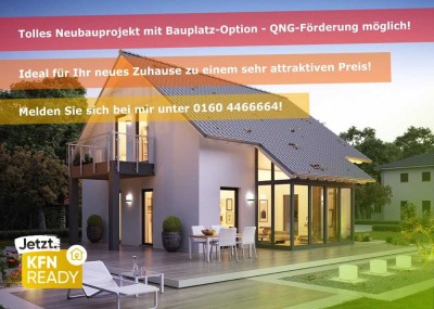 � Jetzt noch Förderung sichern! � Wunderschönes EFH EH40+ QNG �️� mit Bauplatz sucht Familie!