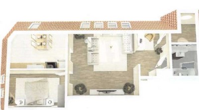 Exklusive 2-Zimmer-Maisonette-Wohnung mit gehobener Innenausstattung in Freital