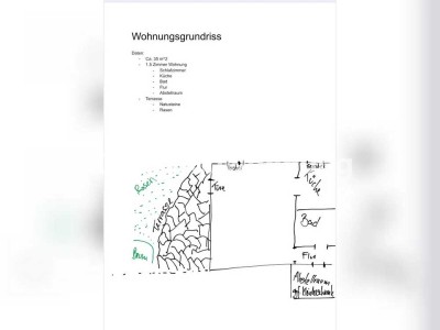 Tauschwohnung: Suche 2-3 Zimmerwohnungen im Tausch für 1,5 mit Garten
