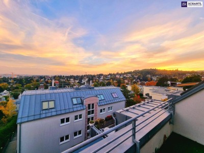 Traumhafter Fernblick + Absolute Grün- und Ruhelage + Tolle Raumaufteilung + Garagenplatz inklusive! Das perfekte Zuhause über den Dächern...