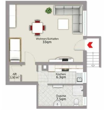 Ansprechende 2-Raum-Wohnung mit EBK und Balkon in Bensheim