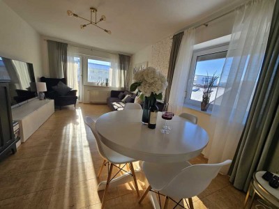 moderne Wohnung zu Weihnachten auf dem Lindenhof