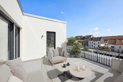Neubauwohnung in Offenbach am Main mit großzügiger Dachterrasse