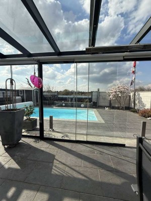 Smartes Traumhaus am Feldrand mit Whirlpool,Pool und Wintergarten