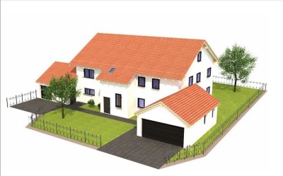 Schöne große 6,5 Zimmer Wohnung mit Süd Balkon auf Feld und Wiese, 3 km von der  Autobahn entfernt