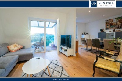 Schöne Maisonette-Wohnung mit Rheinblick und eigenem Garten