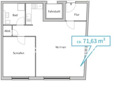 Tauschwohnung: Schöne Neubauwohnung 2 ZBK gegen Altbau 3-4 ZKB