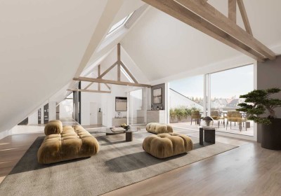 Penthouse Unikat im denkmalgeschützten Altbau – Maßgeschneiderter Luxus inklusive Dachterrassen!