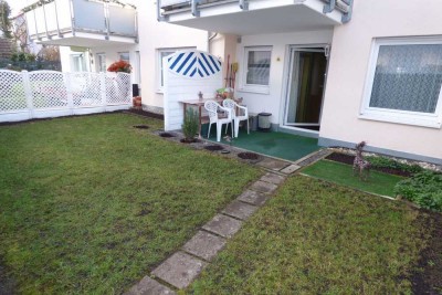 Gepflegte und freundliche 2-Zi.-ETW im EG, Terrasse/Garten, Tiefgarage in 74321Bietigheim-Bissingen