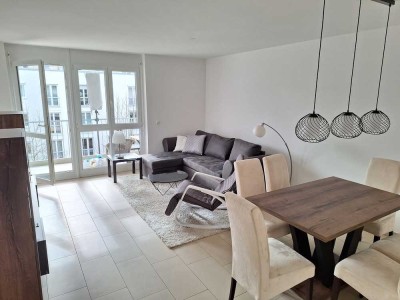 Moderne möblierte 3‑Zimmer Wohnung mit Balkon im 3. OG in München-Bogenhausen