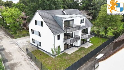 Neubau - KFW 55 - Repräsentative, moderne Gartenwohnung mit Aussenstellplatz