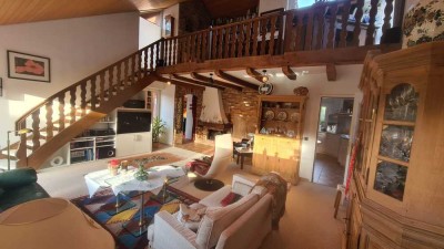 Helle Erdgeschosswohnung (148 m²) mit Garten, Terrasse, Kamin, Galerie & Garage in Greven