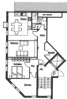 Zentrale 3 Zimmer Wohnung in Pfullingen