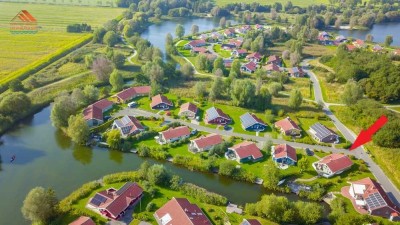 Ferienhaus mit Bootssteg im Ferienpark "Neuseeland" in Otterndorf zu verkaufen