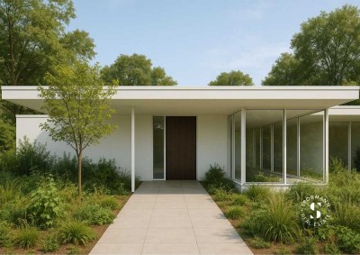 iconic green - Ikonischer Bungalow in bester Lage Düsseldorfs