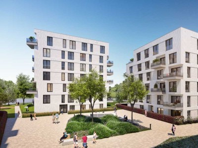Wohnen im Grünen! Elegante Neubauwohnung am See