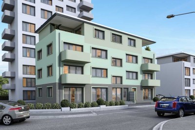 Neubau-Erstbezug: Moderne 3-Zimmer-Wohnung mit großer Terrasse und Einbauküche in Eschersheim