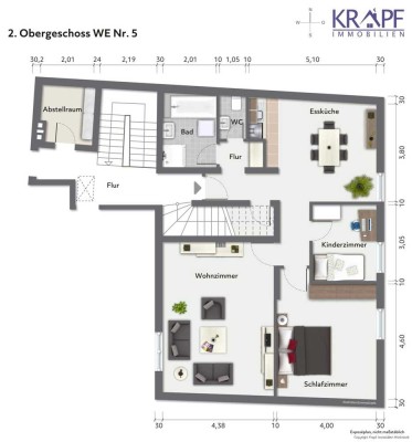 Eigentumswohnung 2. OG, 89 m² in Stadtmitte. Keine Makler Provision!