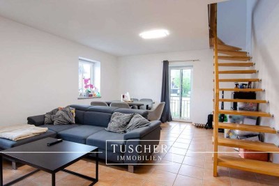 Großzügige & gemütliche 2-Zi.-Maisonette-Whg. mit großer Garage!