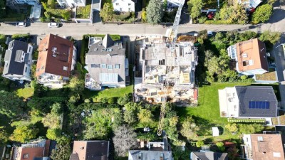 Rohbaufertig: exkusive 5-Zi.-Neubauwhg mit Garten in ruhiger Toplage