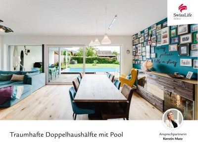 Modernes Wohnjuwel in Pucking | Traumhafte Doppelhaushälfte mit Pool