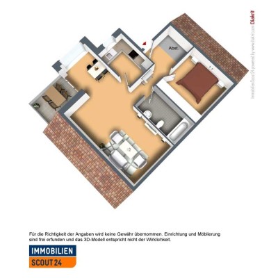 2-Zimmer Wohnung mit Dachterrasse in MG-Dahl