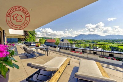 Glasfronten, die mit der Natur verschmelzen!Terrassentraum mit Weitblick