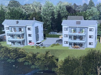 2-Zimmer, EG-Wohnung, Neubau, Einbauküche und Terrasse