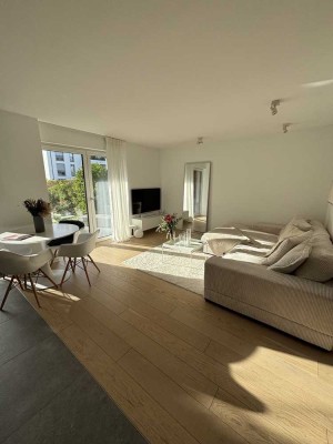 Stilvolle 2-Zimmer-Wohnung mit Terrasse, Garten & Südausrichtung – lichtdurchflutet & in Rhein-Nähe