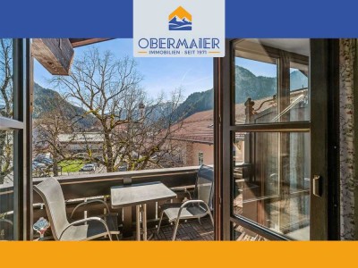 Absolut ZENTRALE & VOLLMÖBLIERTE 2-Zi. DACHGESCHOSSWOHNUNG mit BERGBLICK in OBERAMMERGAU