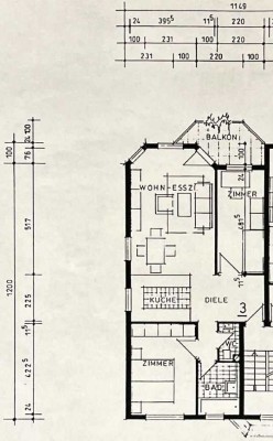 Gemütliche 3 Zimmer-Wohnung mit Südbalkon befristet zu vermieten