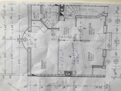 Dachgeschosswohnung mit zwei Zimmern in Traunstein