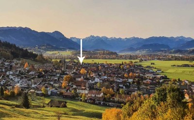 Exklusive 2-Raum-Wohnung in Burgberg im Allgäu, sehr sonnig, sehr ruhig, Bergblick rundum, Keller