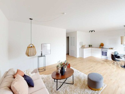 Sonnige 2-Zimmer-Neubauwohnung mit Terrasse