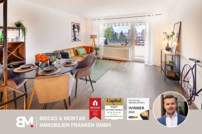 2-Zimmer-Wohnung mit großem Balkon in Nürnberg-Mögeldorf