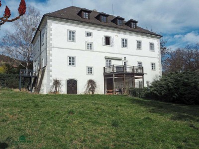 Historisches Herrenhaus mit Nebengebäuden in schönster Alleinlage in NÖ