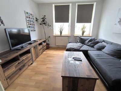 möblierte 2-Raum-Altbauwohnung mit Garten und Balkon